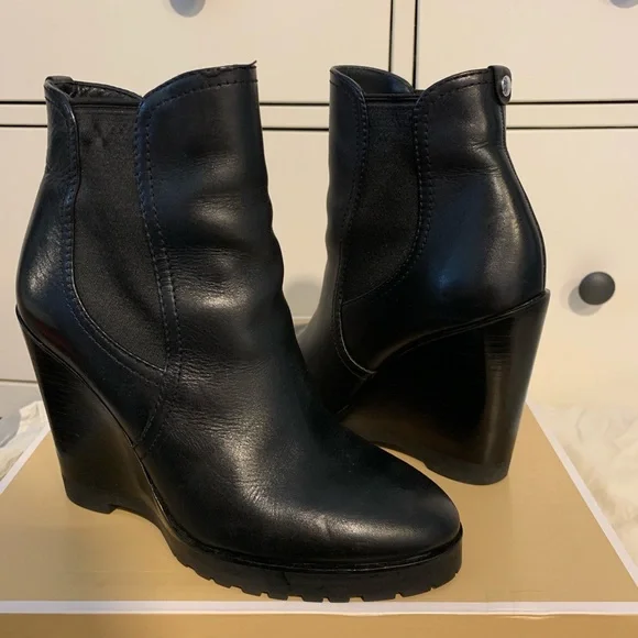 Michael Kors Shoes Michael Kors Thea Wedge Ankle Boots Poshmark